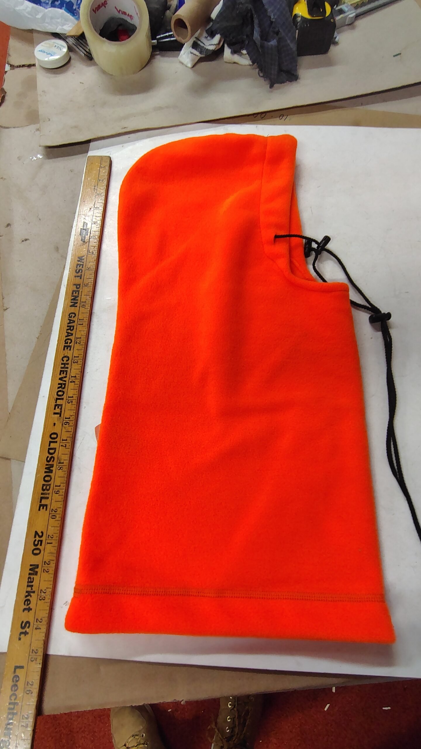 Vintage Woolrich Blaze Orange Down Hunting Jacket Parka Hood Med & Fleese Hood