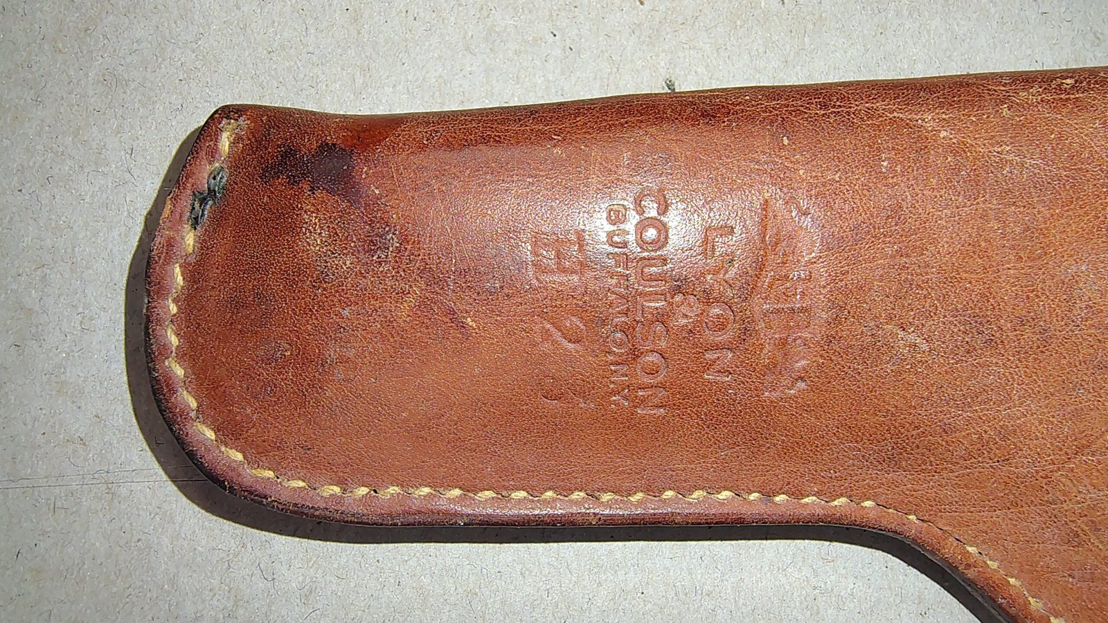 Vintage Lyon & Coulson Buffalo NY Leather Flap Holster Model H23 Revolver