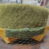 Vtg 1950s 1960s Moss Green Velour Imported Fur Felt Pillbox Hat Veil Bow