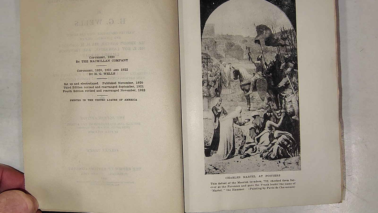 1922 The Outline of History H.G. Wells Vol 3 4th Ed Review of Reviews