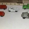 85466cbb-c980-45e7-986a-523507045741-scaled-1.jpg Vtg 1960s Diecast Toy Fire Truck Lot 5pc Tootsietoy Midgetoy Jeep Wrecker USA!