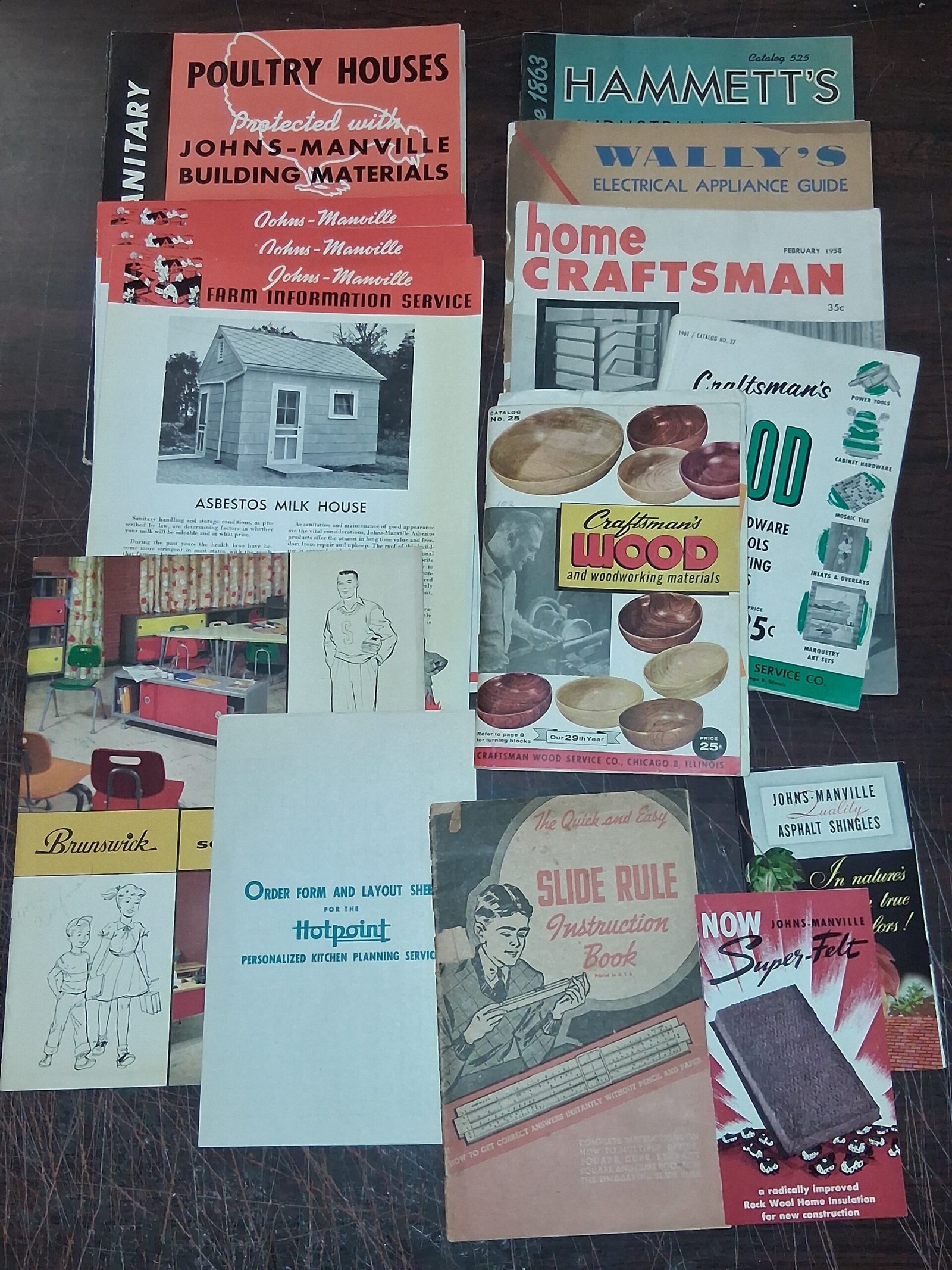 Vtg Advertisement 1940s-1950s Catalog Ephemera Lot Woolrich Johns Manville Farm