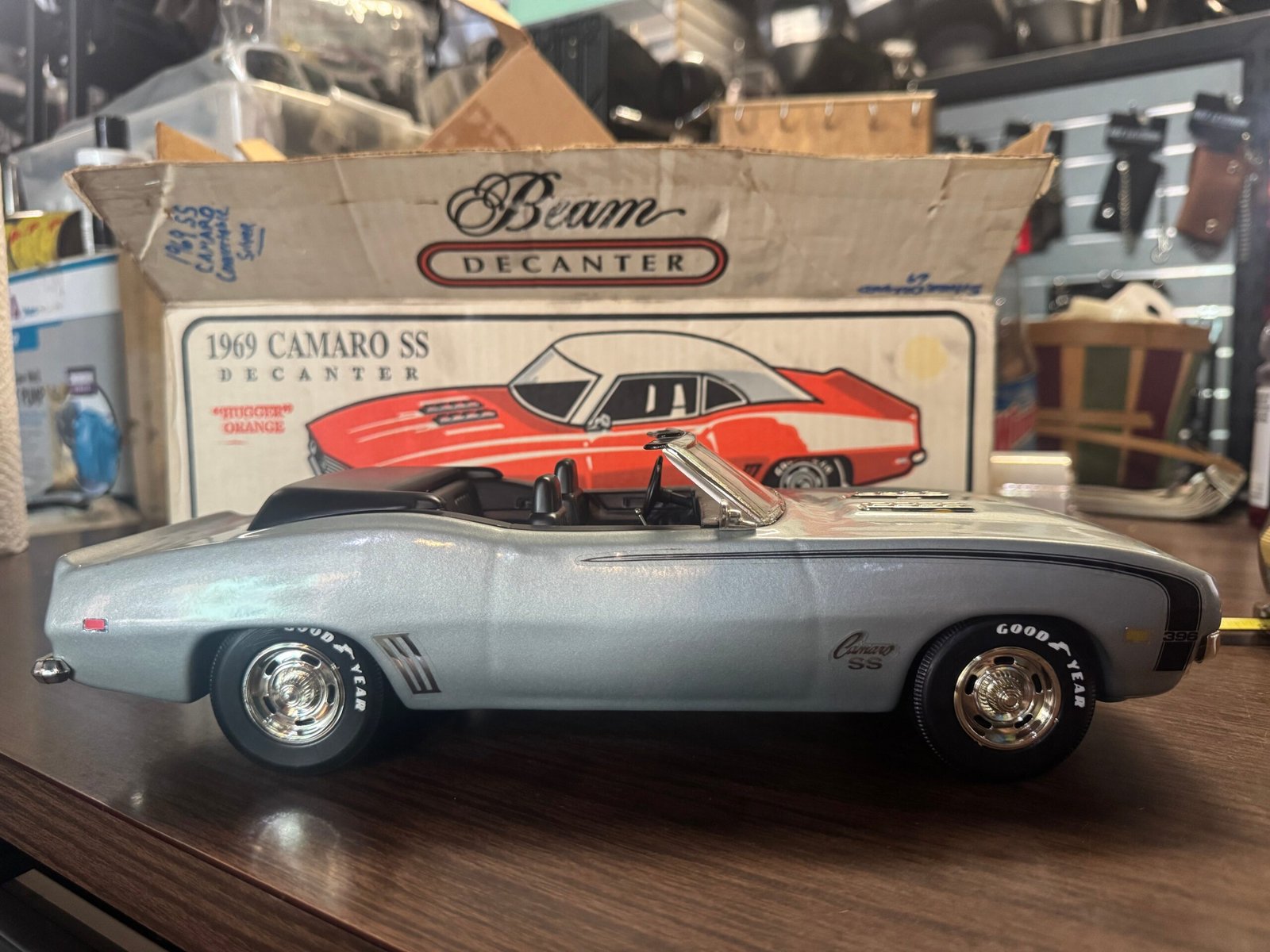 8a3a0361-913d-4d51-b4c9-c44d1597723b-scaled-1.jpg 1969 Chevrolet Camaro SS Convertible Jim Beam Decanter silver