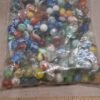 Vintage Glass Marbles Lot 150+ Assorted Cat Eye Swirl Shooters Clear Game Toy