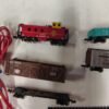 Vintage N Scale Model Train Lot Santa Fe Caboose Freight Cars Track