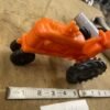 Vintage Barr Orange Plastic Toy Tractor 1960s Retro Collectible Classic