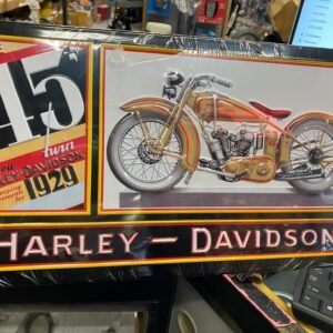 Harley Davidson 45" RL Tin Sign Embossed Logo 1929 Flathead
