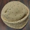 Vtg 1940s Merrimac Hat Corp 100% Wool Beret Studded Beaded Tan Taupe Fascinator