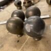 Harley Shovelhead Vtg Accessory Brass Trim Balls Grips Axle Covers Panhead