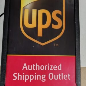 Vintage 2003 UPS Authorized Shipping Outlet Lighted Sign Palmer MB2000 Rare
