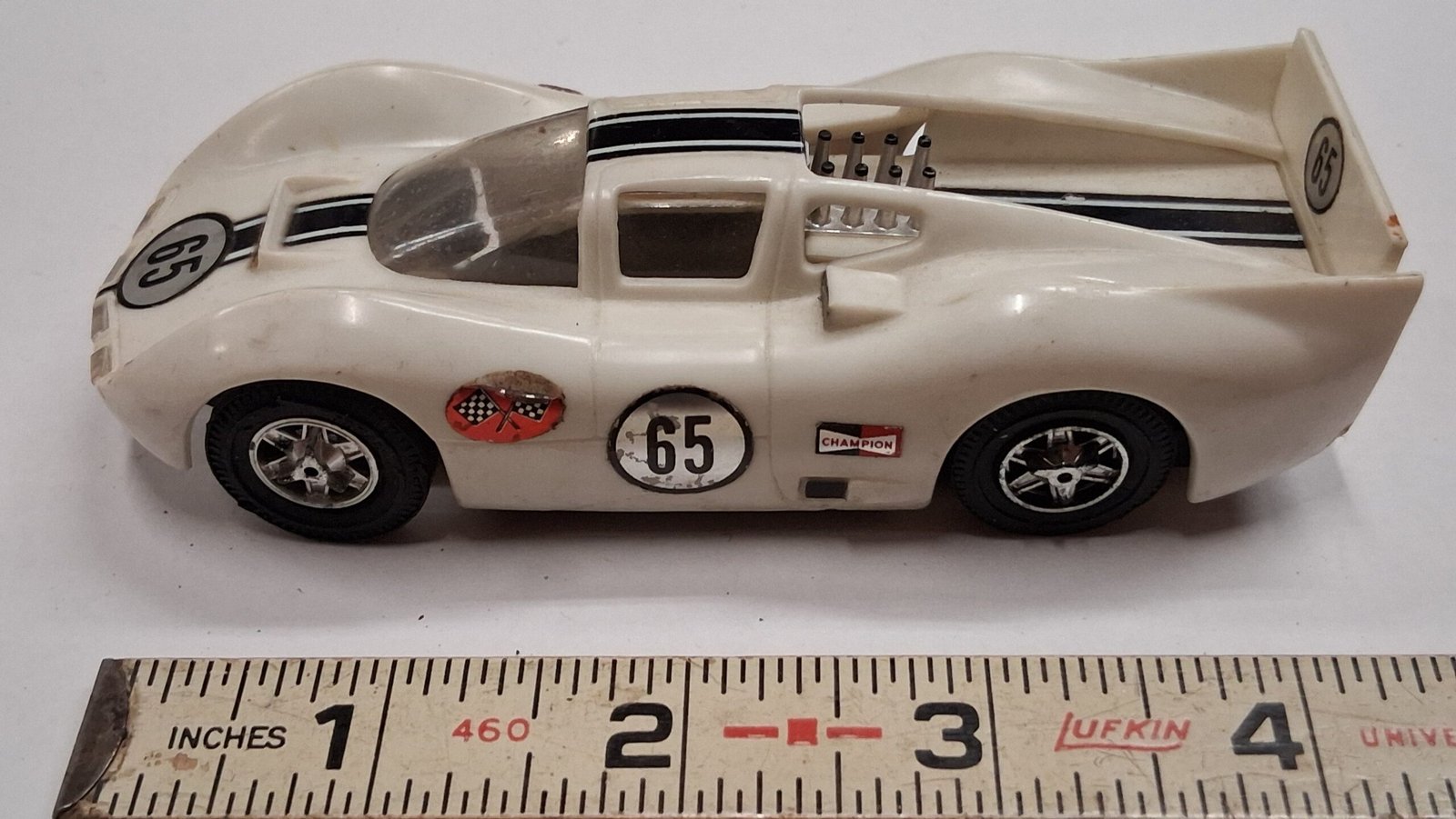 Vtg 1967 Ideal Motorific Chaparral 2 Body Shell & Chassis CZ-2596 - Intact Wing