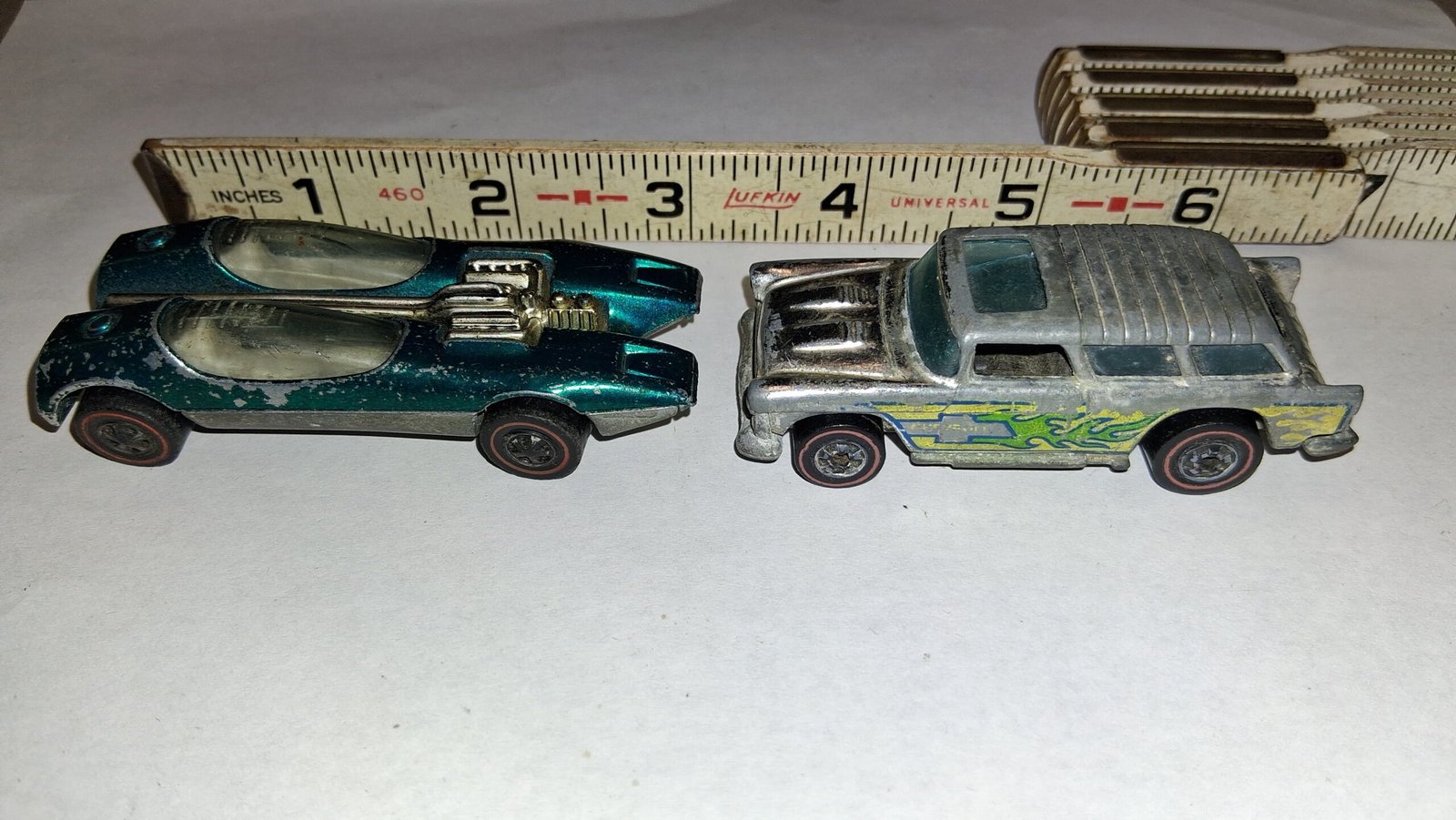 Vtg Hot Wheels Redlines Lot (2) 1969 Splittin Image & 1977 Alive 55 For Restore