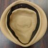 Vtg 1940s Merrimac Hat Corp 100% Wool Beret Studded Beaded Tan Taupe Fascinator