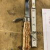 Vtg Rostfrei Stag Handle Multi-Tool Folding Pocket Knife Corkscrew Solingen Germ