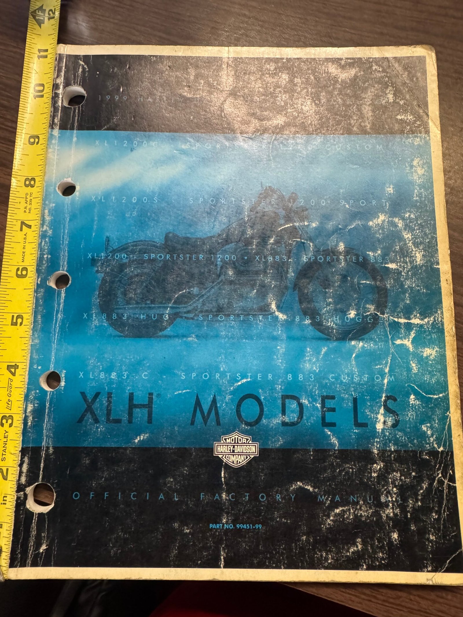 1999 Harley XLH Models Parts Catalog