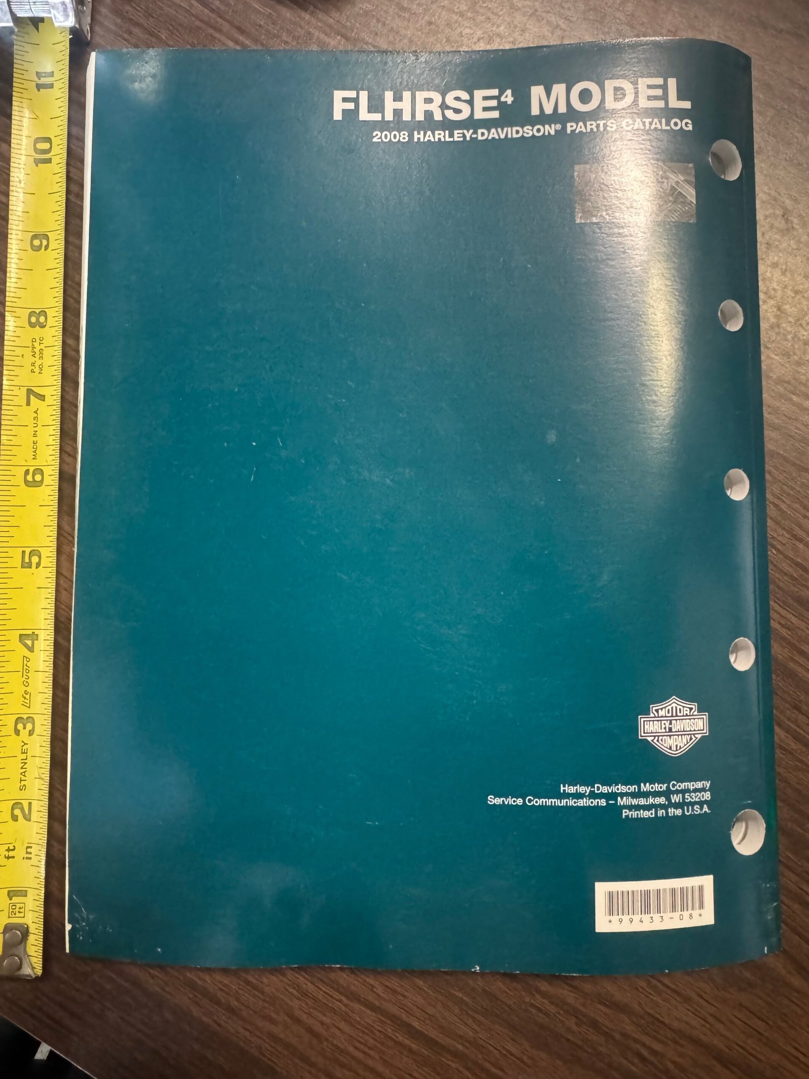 2008 Harley Parts Catalog specifically FLHRSE