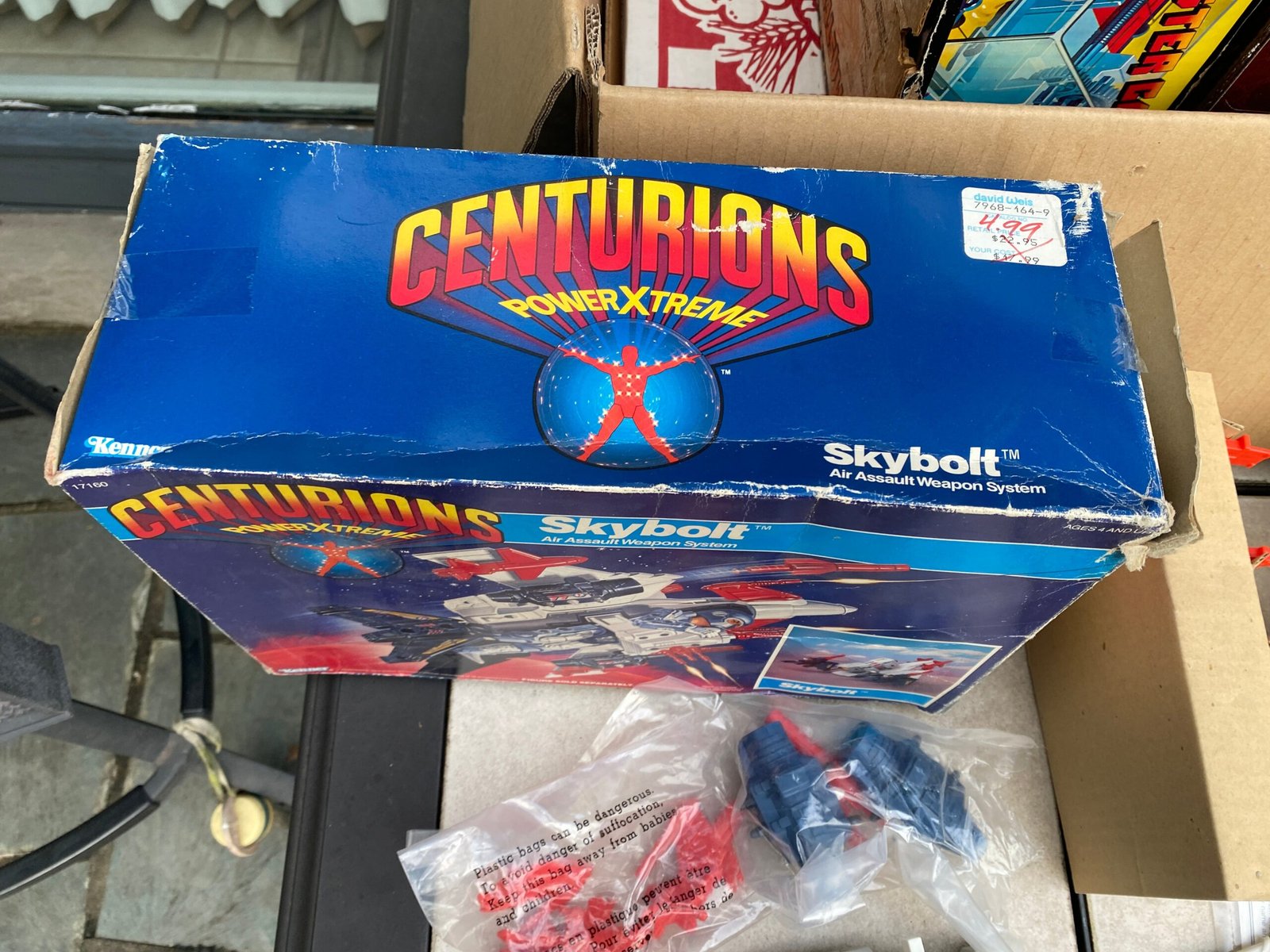 c916f301-e51b-4882-a1cf-885ed1fe14ed-scaled-1.jpg 1986 Kenner Centurions Skybolt Assault Weapon Toy Space Vehicle Orig Box Vintage