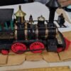 Vintage Jim Beam 1872 Grant Locomotive Porcelain Decanter Empty With Box