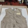 Vintage Saf-T-Bak Style N712 British Tan Fishing Vest Large USA