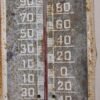 Vintage 1950s Mail Pouch Chewing Tobacco 39" Metal Thermometer Sign