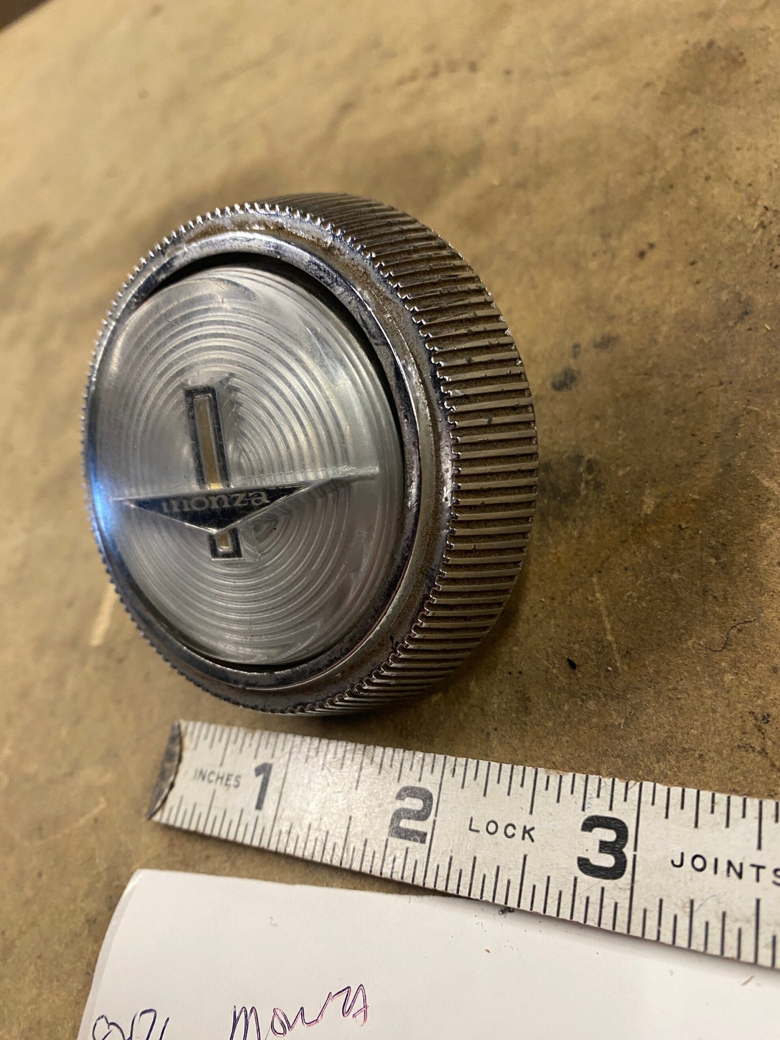 d5a3b179-b4ea-41d4-9fdd-87ec5bc1726e-7-scaled-1.jpg vintage Chevrolet Corvair Monza steering wheel horn button/cap OEM 1963 1964