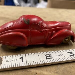 dacd2e19-5a82-47a9-95ef-157921f68286-scaled-1.jpg 30's Sun Rubber 2 Door Coupe SEdan Car Toy Vintage Rubber Model Collectible USA