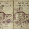 Vintage Complete Works of William Shakespeare 2 Volume Hardcover Book Set