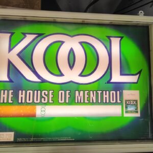 e10847ea-d266-4a89-aa34-9fc662563ab2-scaled-1.jpg Vintage Kool Cigarettes House of Menthol Light Up Sign Counter Advertising