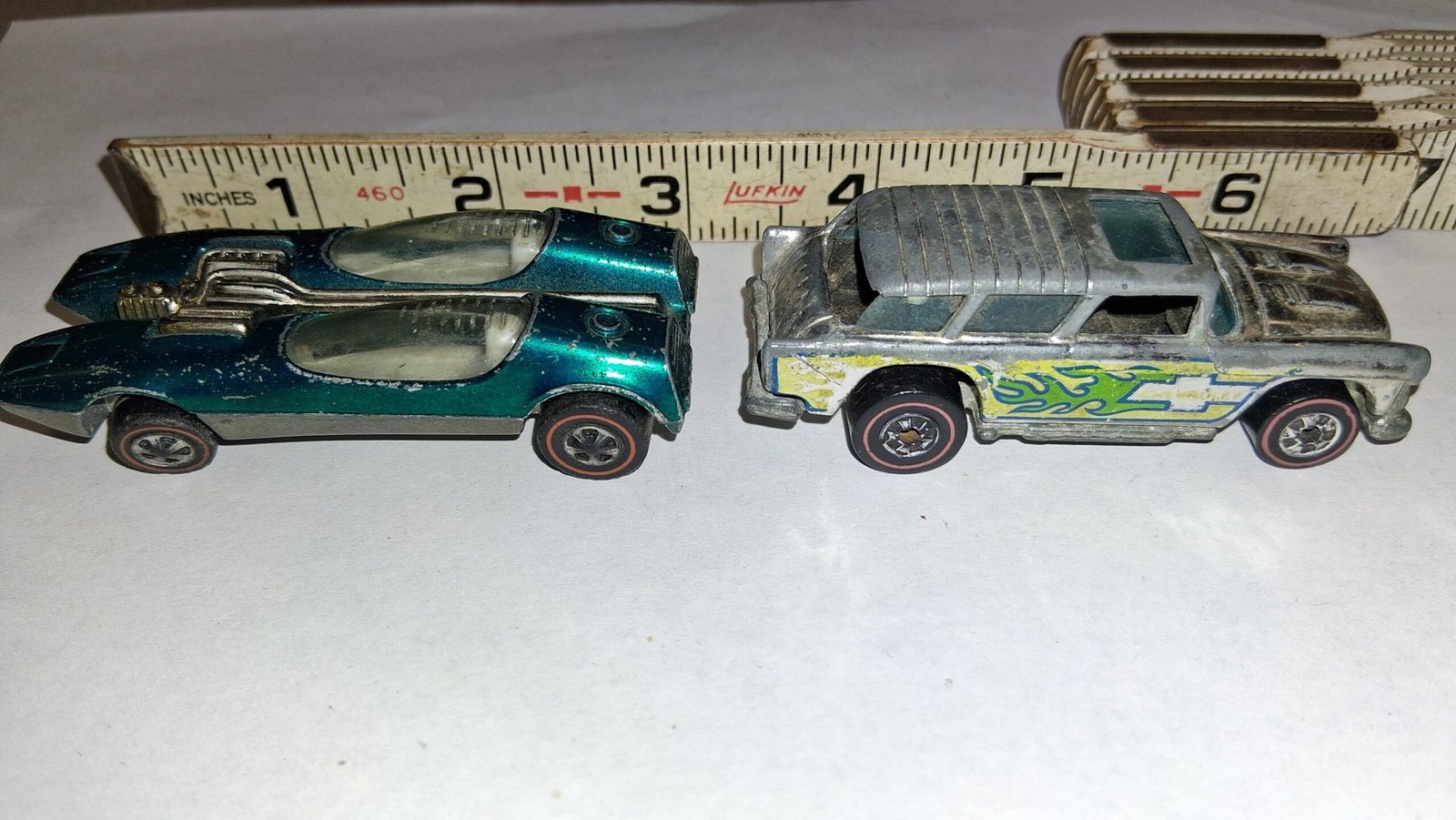 Vtg Hot Wheels Redlines Lot (2) 1969 Splittin Image & 1977 Alive 55 For Restore
