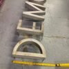 Vtg Democrat Sign Building Aluminum Butler pa History Political Liberal 4' x 12"