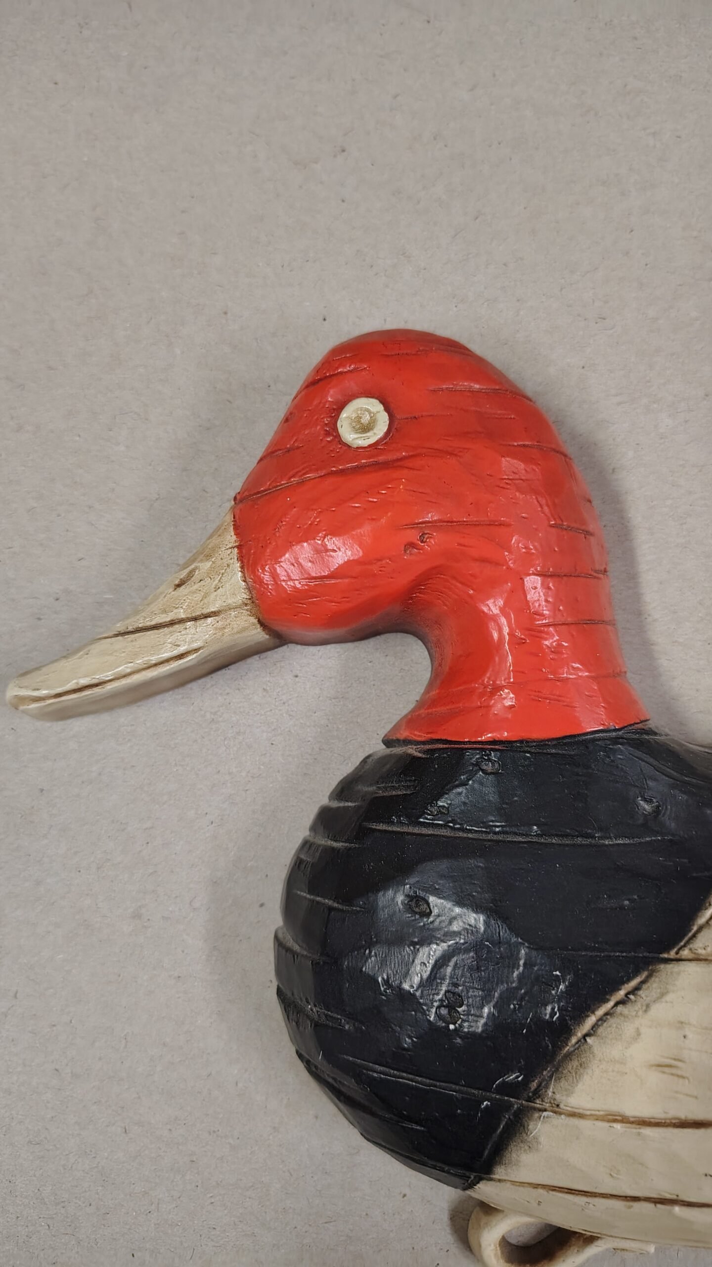 Vintage 1966 Syroco Duck Decoy Wall Plaque Plaster Wood Look Cabin Decor 7015