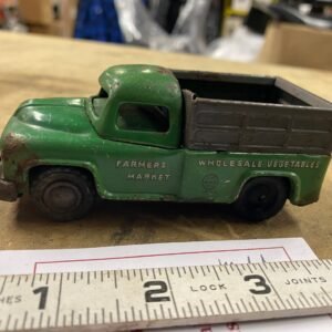 f37404e4-cd9b-411d-b7c7-b5ce3fca03ca-scaled-1.jpg 50's Wholesale Green Farmers Market Truck Vtg Toy Linemar Japan Stake bed Collec
