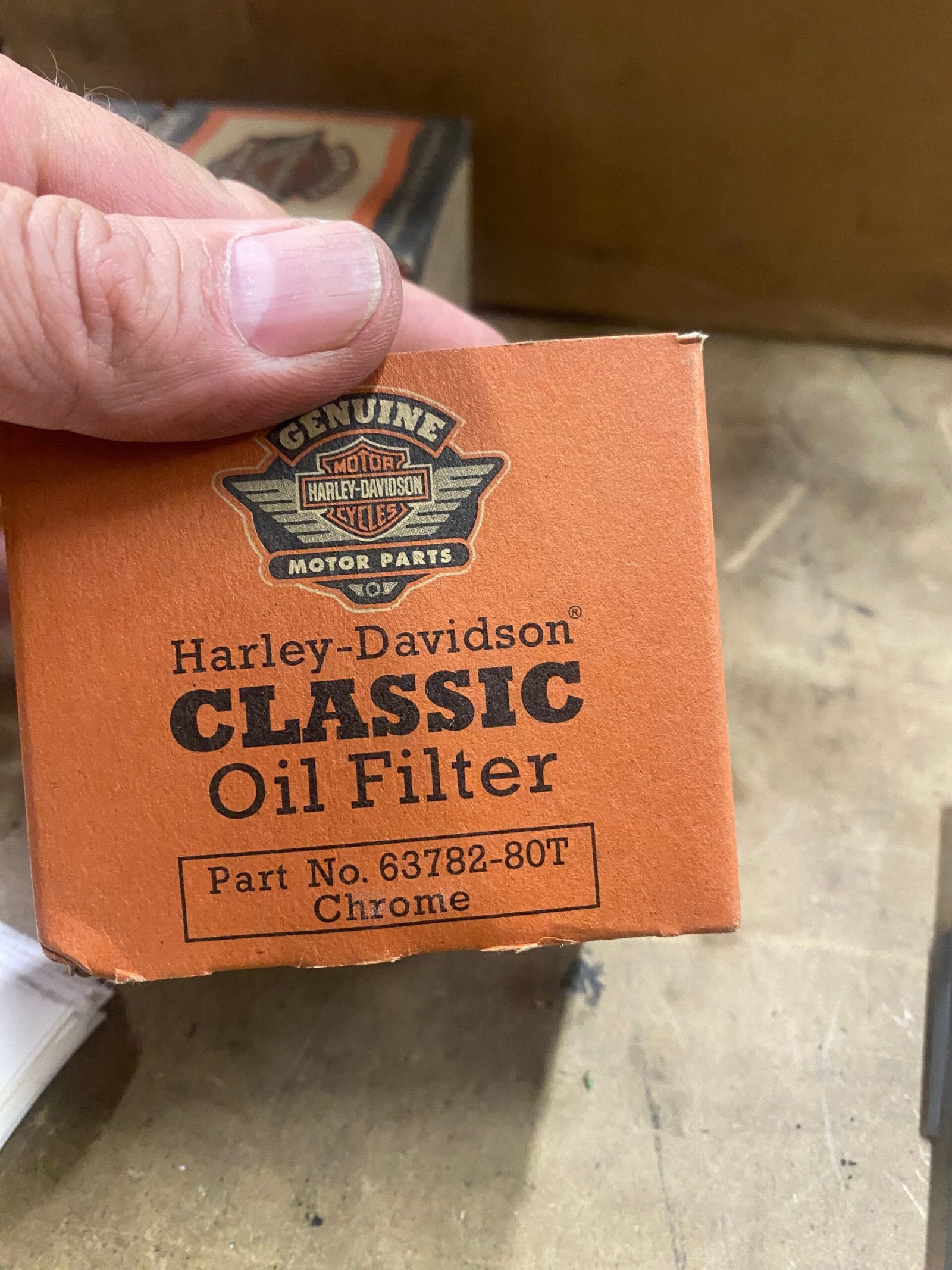 f76a941a-2f1e-4971-82be-9fbc19ed87c5-scaled-1.jpg OEM Harley Chrome Oil Filter 63782-80T Sportster Shovelhead 80-86 Ironhead Evo