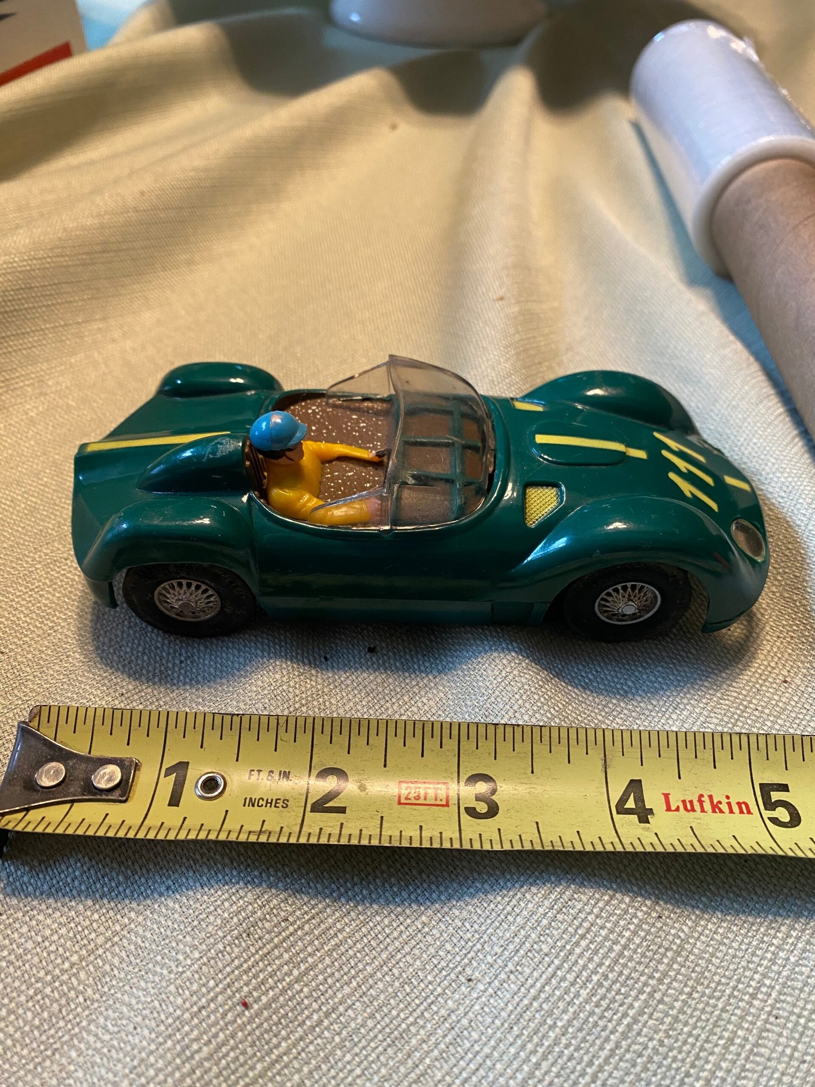 Marx 1960s MASERATI 1/32 Scale Slot Car Green #111 toy 60's Vintage racing indy
