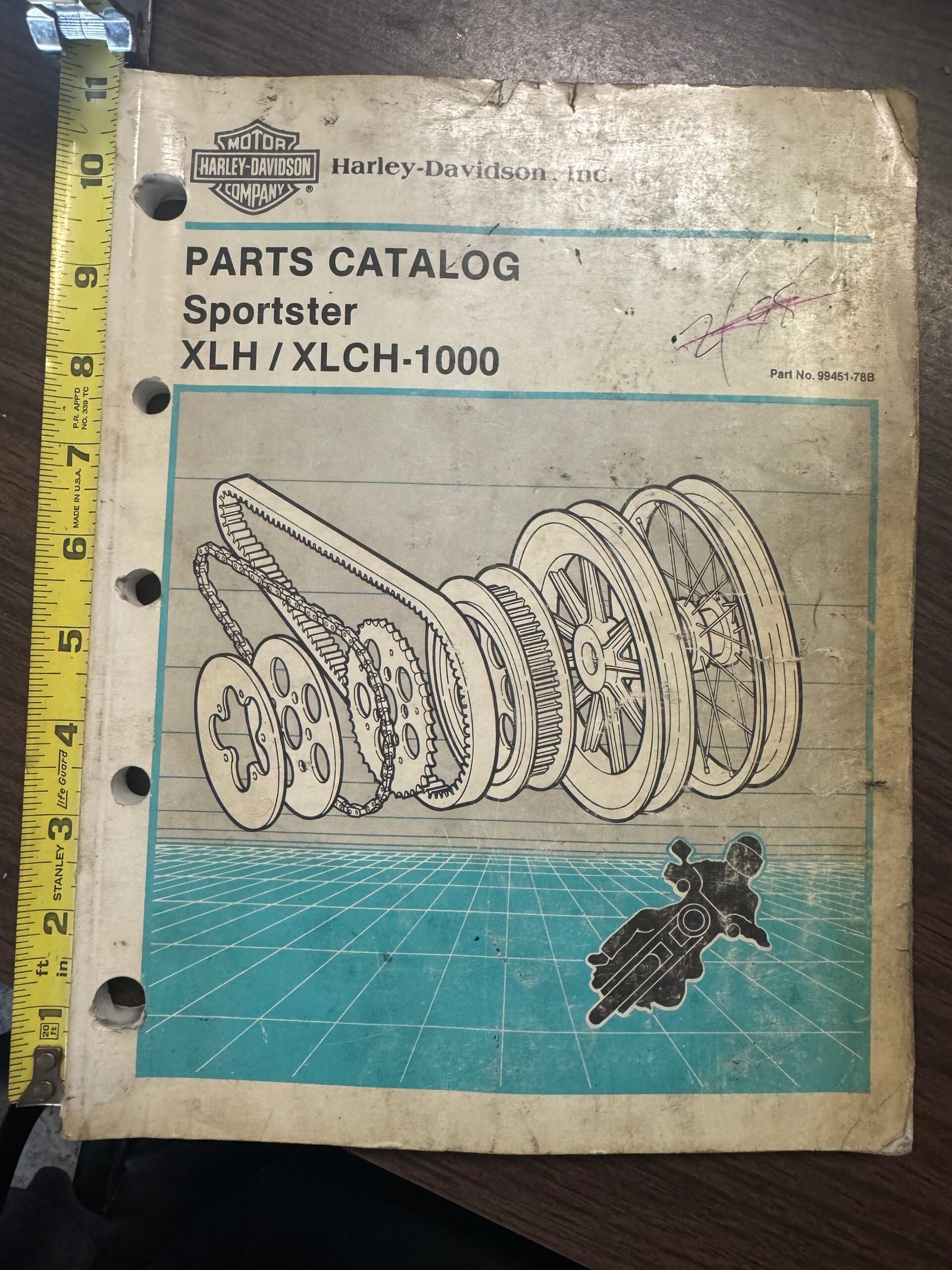 official Harley factory parts catalog 54^78 Sportster XLH