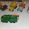 Vtg Lesney Matchbox Construction Lot (6) Dump Trucks Crane Loader England 1-75