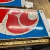 Vtg Royal Crown Cola Soda Metal Sign RC 10x26 1970's Advertising Tin collector