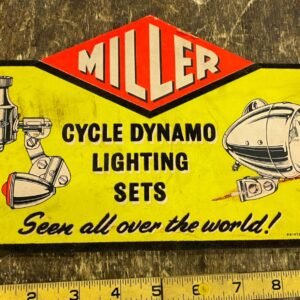 img0668_a8494356-5916-4120-a6a7-56b7d14867b8.jpg Vtg Sign Advertising Miller Light Bicycle Schwinn Elgin Muscle 10 Speed Cycling!