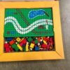 Vintage Playskool Landscape Peg Set Lot Wood Building Blocks #245 in Box 1970's