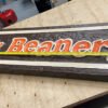Vtg 42x9 Sign Butler Rice & Beanery Wood Hanging Restaurant Man Cave Coffee shop