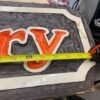 Vtg 42x9 Sign Butler Rice & Beanery Wood Hanging Restaurant Man Cave Coffee shop