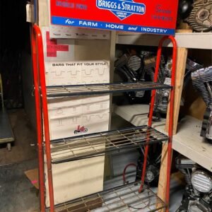 vtg 1950's Briggs & Stratton Sign Display Advertising Gas Oil 35X10 Petroliana!