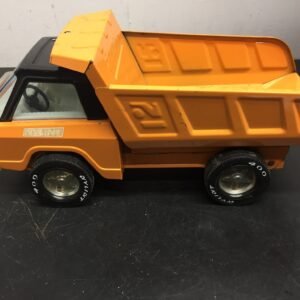img1358-1.jpg vintage nylint 400 pressed steel dump truck toy 1970s orange made in usa nice