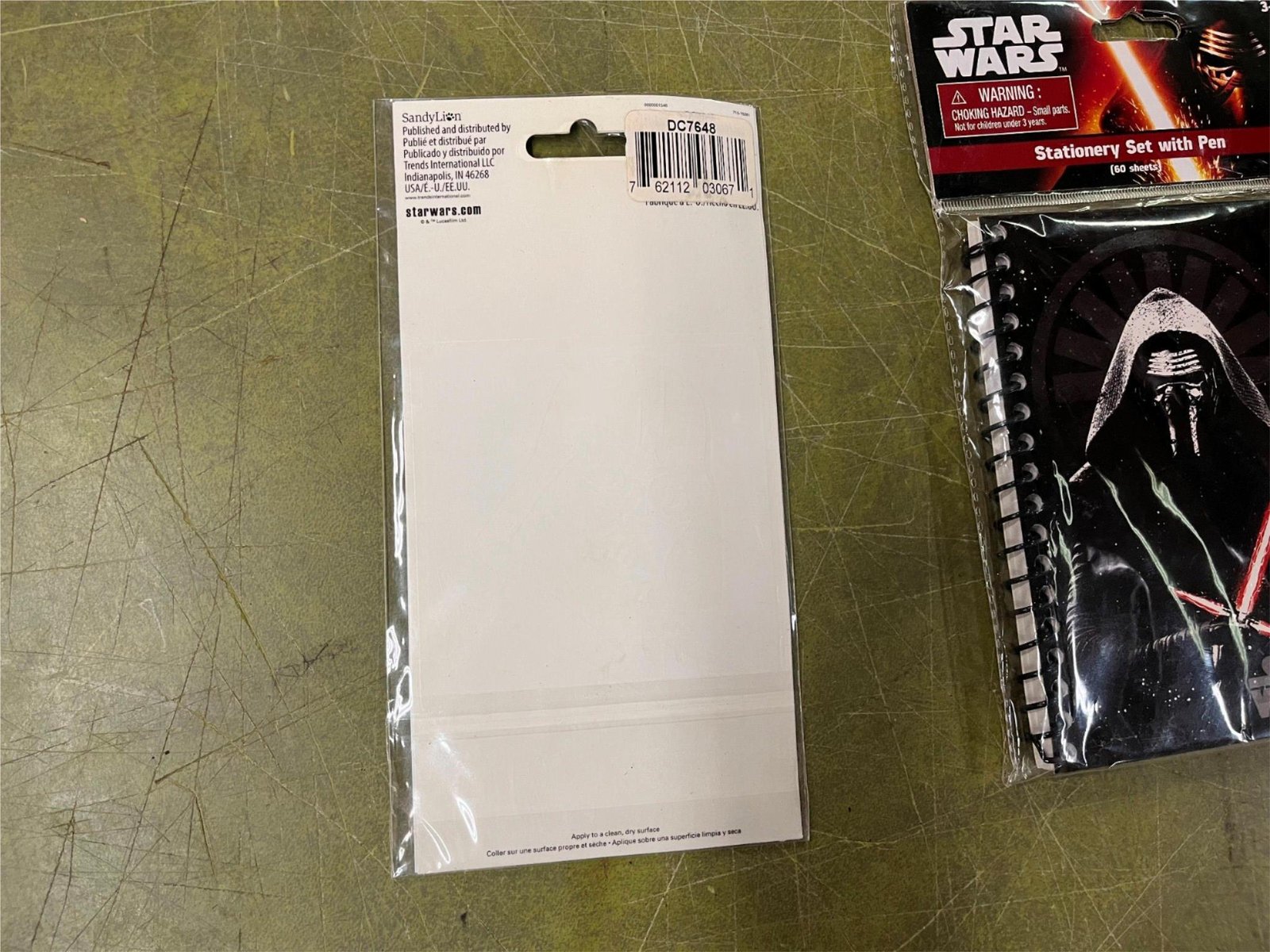Lot of 3 Walt Disney Star Wars Toys & Accessories Notebook Stickers Toy Figure