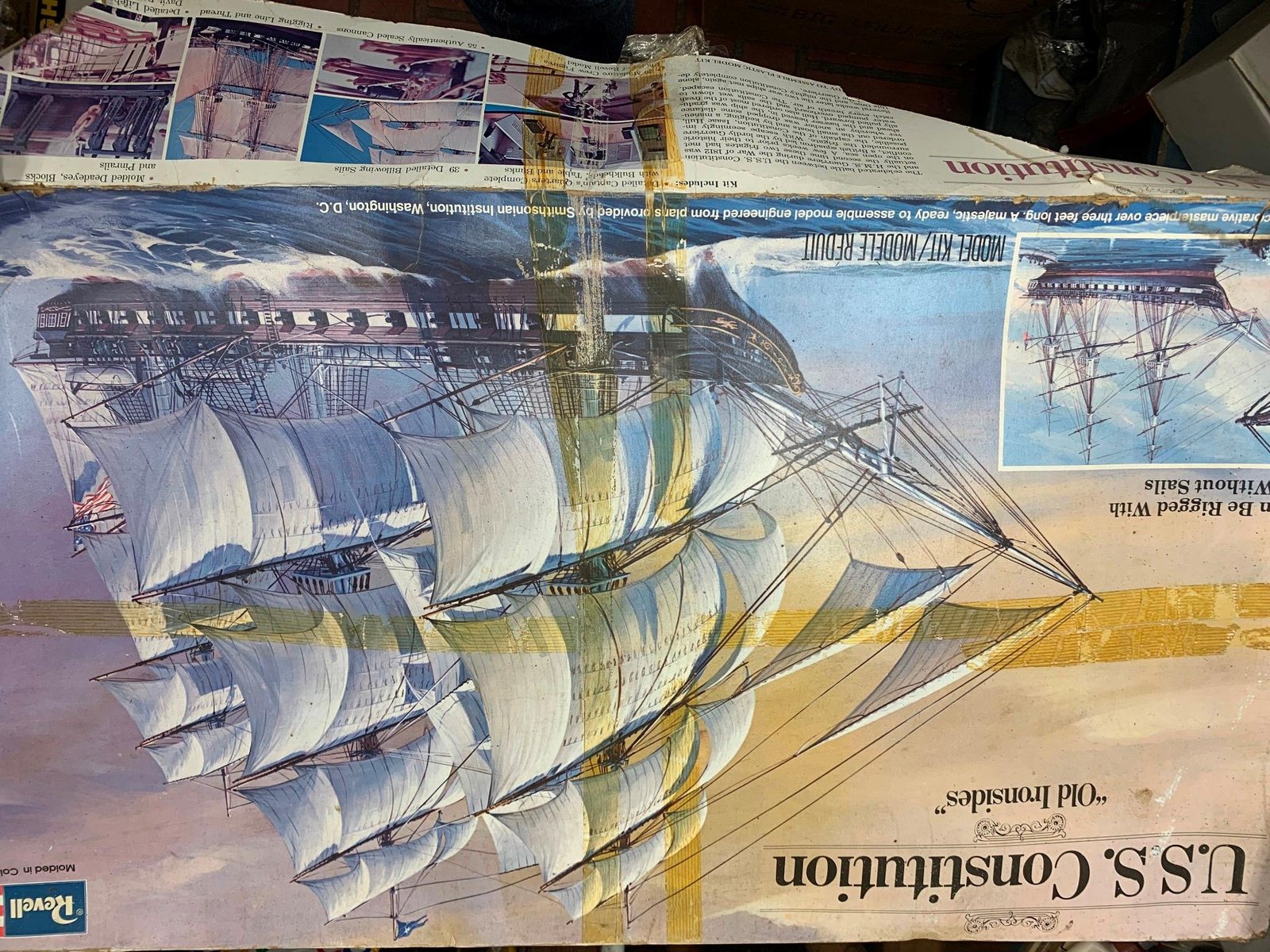 Revell Model Kit. U.S.S. Constitution 1/196 "Old Ironsides model kit replica!