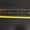 vintage md name plate door plaque metal oddity dr maxwell md Brass Medic Sign!