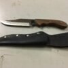 Champion 420 stainless fixed blade wood handle knife made in Japan hunting camp