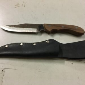 Champion 420 stainless fixed blade wood handle knife made in Japan hunting camp