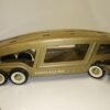 Vintage Structo Auto Haul Car Carrier Semi Truck Trailer Pressed Steel Toy Gold
