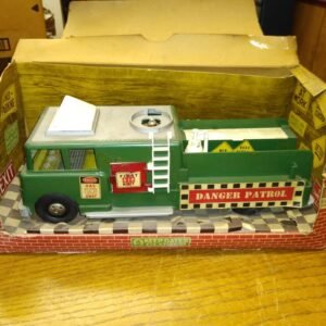 Vintage IDEAL DANGER PATROL GARAGE Friction Motor Toy Truck Tools Original Box